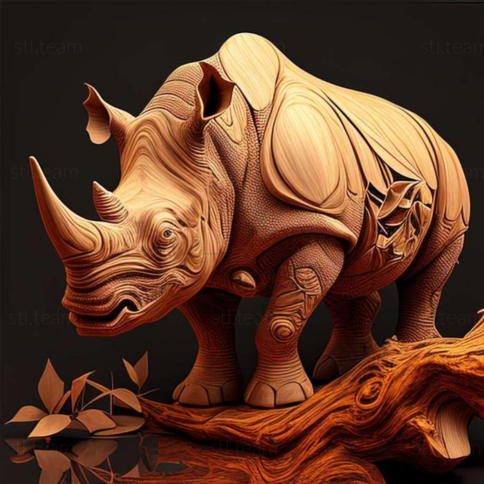 Animals rhinocerose